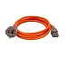 Interpower 86210150 Australian Hospital Grade Cord Set, AS/NZS 3112:2000 Plug Type, IEC 60320 C13 Connector Type, Clear Plug Color, Orange Cable Color, 10A Amperage, 250VAC Voltage, 2.5m Length