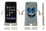 Apple iPod Touch 4th & 5th Generation – Touch 4G/5G iJelly Series Happy Face Silicone Skin Gel Case/Cover – White – Accessories4Life Guide