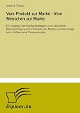 Vom Produkt zur Marke - Vom Menschen zur Marke: Ein Vergleich der Markenstrategien unter besonderer Ber?cksichtigung des Einflusses der Medien und des ... Aufbau einer Personenmarke (German Edition)