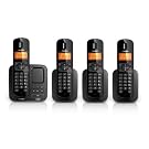 Philips CD1754B/05 Quad Digital Cordless Phone with Answering Machine