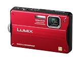 Panasonic Lumix DMC-FT10EG-R Digitalkamera (14 Megapixel, 4-fach opt. Zoom, 6,7 cm (2,7 Zoll) Display, Bildstabilisator, 3m wasserdicht) rot