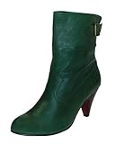 Buffalo Stiefelette Leder gruen, Groesse:36.0