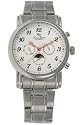 Mens Lucien Piccard Steel Automatic 3 Eye Date Watch 26571SNL