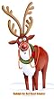 Rudolph the Red-Nosed Reindeer Christmas Life-Size Standup Poster