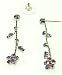 Kala-isbijoux - Boucles d'oreilles Fantaisie sans Nickel avec Strass Swarovski Couleur Lilas ( 4,5 c