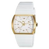 PUMA Women's PU102512002 Journey White and Gold Analog Watch