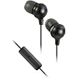 JVC HAFR36B Marshmallow Inner Ear Headphones with Microphone and Remote (Black)
