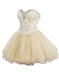 VILAVI Women’s A-line Sweetheart Tull…