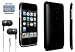 Black Polycarbonate Slim Fit Case + Black In-Ear Stereo Headphone for Apple iPod Touch 3G (3rd generation) Includes DBROTH Microfiber Cleaning Cloth