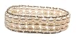 3 Rows of Fresh Water White Pearls with Sterling Silver