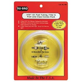 Du-Bro 680 Medium Tubing, Filter, Fuel Line Clip Combo Pack from Fuel Filters