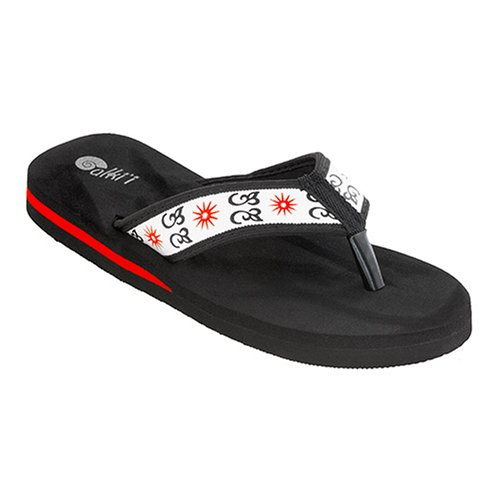 Alki'i Lily White/Red Women's Flip Flop, Slipper
