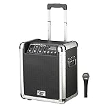 Pyle-Pro PCMX260MB 200 Watt Rechargeable Portable PA System with USB, SD, MP3 Inputs