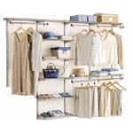 Rubbermaid Configurations 3- to 6-foot Deluxe Custom Closet Kit, White, #3H8800