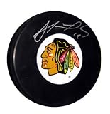 Jonathan Toews Signed Hockey Puck Blackhawks Logo