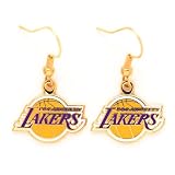 Los Angeles Lakers Gold Dangle Earrings