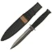 M-Tech Fixed Blade Boot Knife Serrated Black