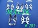 5 Piece Endodontic Rubber Dam Clamps # 201 Dental Instruments