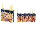 Yair Emanuel Hand painted Jerusalem Wooden Accordion Hanukkah Menorah For Candle Use.