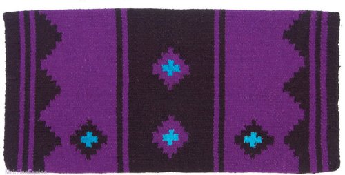 Mayatex Saddle Blanket - Apache - Black and Purple