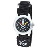 MC Kinderarmbanduhr Klettband mit Piraten 19845
