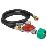 Bayou Classic 5HPR-40 48-Inch LPG Hose, High Pressure Adjustable Regulator