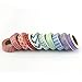 BEST Washi Masking Tape (Set of 10) Japanese Paper Tape Collection - An Assortment of Decorative Tape Mix of Red, Blue, Purple, Colorful Geometric Patterns for Adhesive Scrapbooking Get Creative Now!