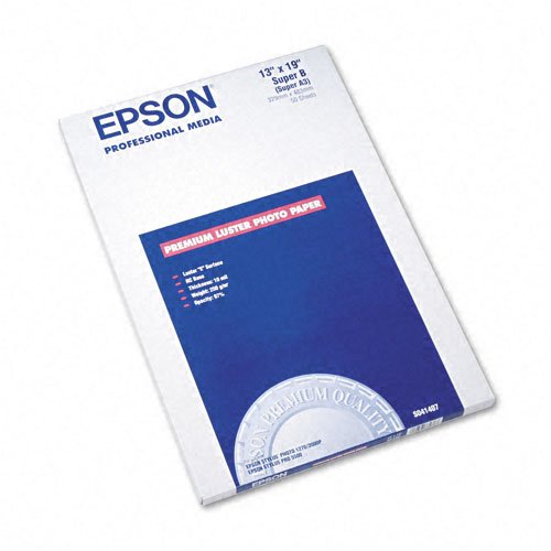 EpsonÂ® Luster Ultra-Premium Photo Paper, 13 x 19, 50 Sheets per Pack