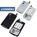 Bargaincell- 2-Piece Value Combo Pack Of Palm Treo 650, 700, 700w, 700p, 700wx PDA Smartphone Protective Silicon Skin Cover Cases- ( Black + White/Clear )