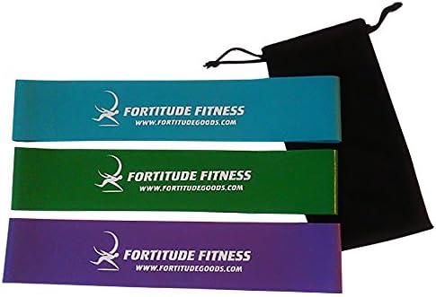 Best Fitness Bands - Set of 3 | Exercise Bands | Resistance Bands |Fitness Bands | Physical Therapy Bands - E-book Included with Several Exercises and a Black Carrier Bag - Lifetime Guarantee