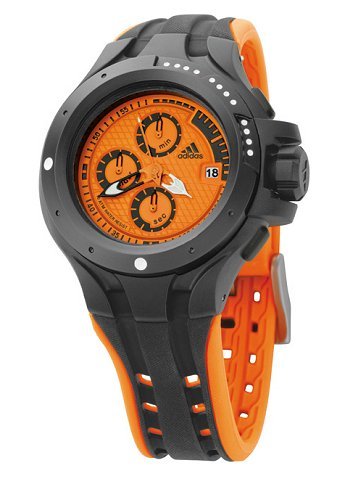 Adidas ADP1584 Herrenuhr Kautschukband 100m Analog Datum Chronograph