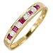 9ct Diamond & Ruby Eternity Ring SK-C1534