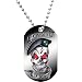 Skull Airborne Ranger Dog Tag Necklace