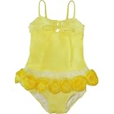 Isobella & Cloe Swimwear. 2 piece baby girl's bathingsuit Yellow Kyla Tankini. (12m-7)