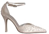 Wedding, Bridal, Satin with Beads and Embroided - Evening Shoes - Casablanca Shoe