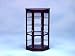 Dollhouse Miniature Mahogany Curio Cabinet
