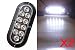 Set of 2 Oval Oblong 6" Clear White Backup Reverse Day Time Driving LED Light Flange Surface Mount Truck Trailer - Screw On RS.4299.00