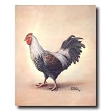 Chicken B/W Rooster Hen Country Farm Home Decor Wall Picture 16x20 Art Print