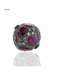 925 Sterling Silver 13mm Bead Finding Antique Style Jewelry