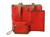 JP Lizzy Leopard in Red Classic Tote Set