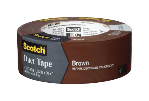 3M 1060-BRN Scotch Brown Duct Tape, 1.88-Inch-by-60-Yard