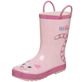 Western Chief Women's Pink Kitty Rubber Rain Boot