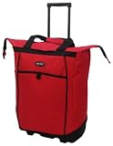 Olympia Rolling Shopper Tote,Red,One Size