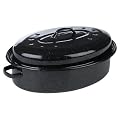 Swan V Non-Stick Enamel Self Basting Roaster
