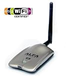 Alfa AWUS051NH 500mW High Gain 802.11a/b/g/n high power Wireless USB A / B / G / N Wireless WiFi Network adapter With a 5dBi and 9dBi Rubber Antenna and Suction cup / Clip Window Mount - High speed Up to 300 Mbps - With Hot Swap Support