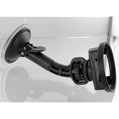 KFZ Autohalterung vibrationsfrei / dreh und neigbar für TomTom TomTom One V4 / TomTom ONE 31 / TomTom XL 31 / Tom Tom One XL Version 2 / TomTom One V4 Regional Traffic Europe Traffic / TomTom One V4 Europe twenty-two Traffic Halterung Halter Befestigung Zweitwagen Halterungssystem Mount KIT pivot Ball Mount mit additional Mikrofasertuch
