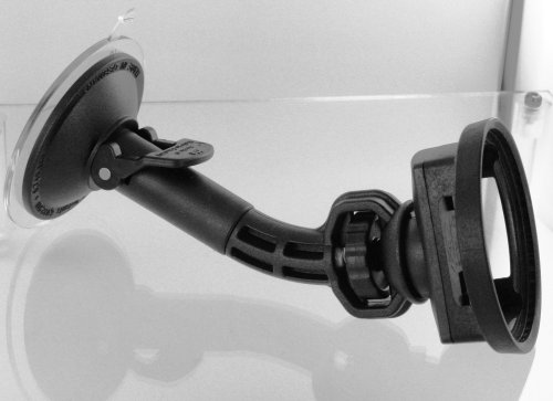 KFZ Autohalterung vibrationsfrei / dreh und neigbar für TomTom TomTom One V4 / TomTom ONE 31 / TomTom XL 31 / Tom Tom One XL Version 2 / TomTom One V4 Regional Traffic Europe Traffic / TomTom One V4 Europe 22 Traffic Halterung Halter Befestigung Zweitwagen Halterungssystem Mount KIT swivel Ball Mount