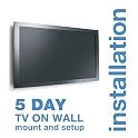 Zip Express On-the-Wall TV Installation Appointment Package - 5-Day Service