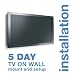 Zip Express On-the-Wall TV Installation Appointment Package - 5-Day Service