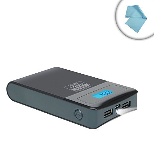 ReVIVE ReStore Q10x 10000mAh External Battery Power Bank with 1A , 2.1A Charging Ports - Works with Samsung Galaxy Tab 4 , Apple iPad mini , Dragon Touch Y88X and More Tablets **Includes Cleaning Cloth**